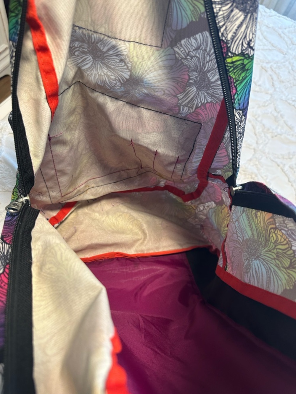 Jansport Rainbow Floral Backpack with Multicolor Blooms - Picture 10 of 10